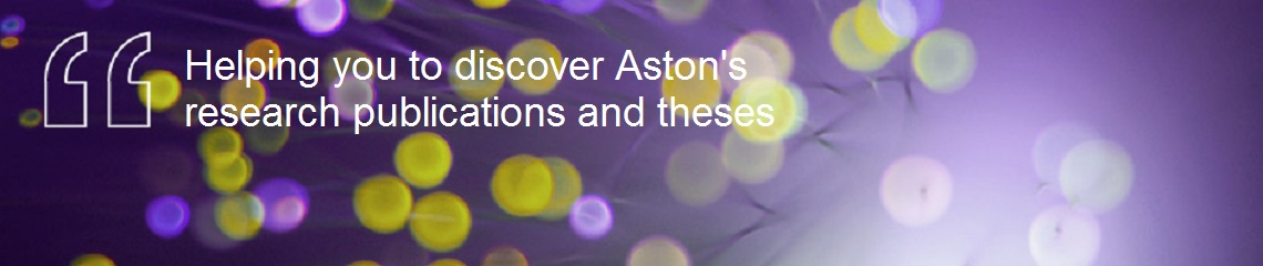 Aston Research Open banner